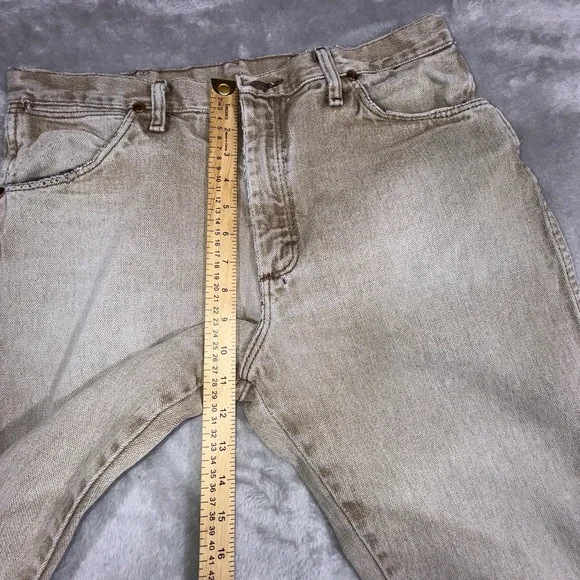 Vintage Wrangler Jeans Cowboy Cut 13MWZBW Brown Men's 34x30 Rodeo Western Wear - Picture 5 of 14
